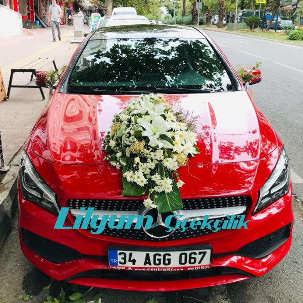 Mercedes cla Samsun gelin Arabası süsleme