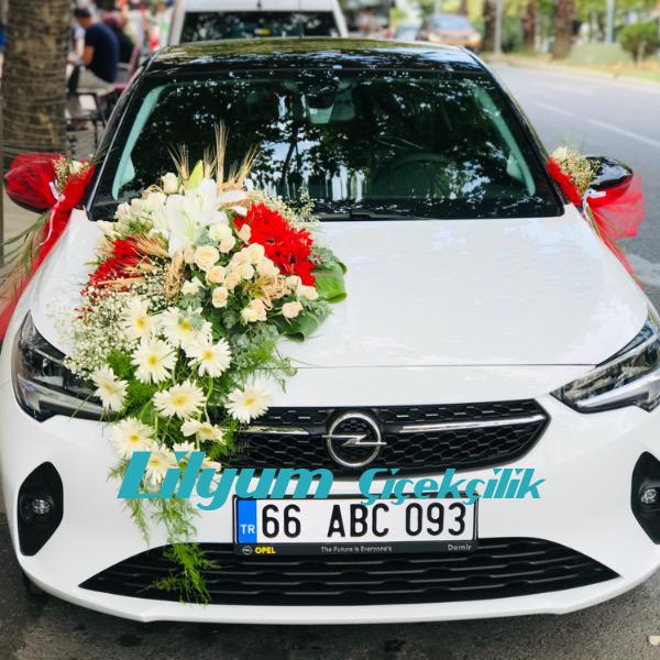 Opel corsa gelin Arabası süsleme